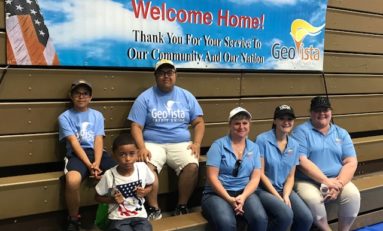 GeoVista Credit Union serves lunch to troops on July 4
