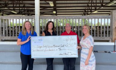 Wayne County Credit Unions Make Joint Donation to Rebuild Veterans Memorial