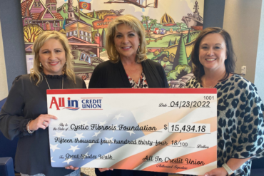 All In Credit Union Donates to the Cystic Fibrosis Foundation
