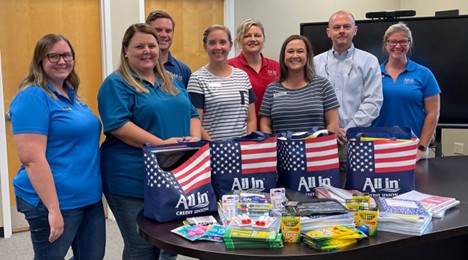 All In Credit Union Donates School Supplies to Local Organizations