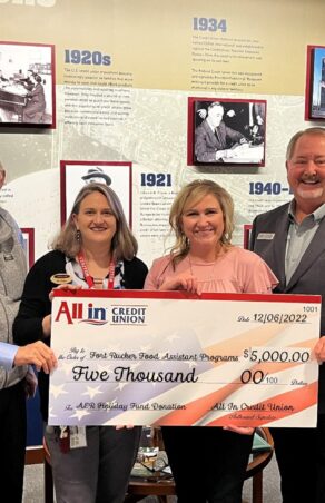 All In Credit Union Donates to Holiday Meals for Soldiers