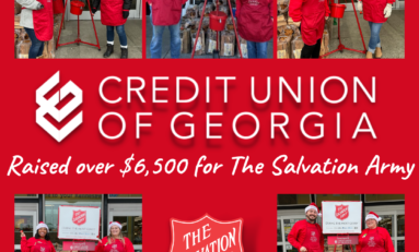 Credit Union of Georgia Raises Over $6,500 for The Salvation Army