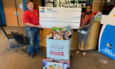 First Commerce Gives Back to the Tallahassee Community by Collecting Toys and Donating $5,000 to Toys for Tots