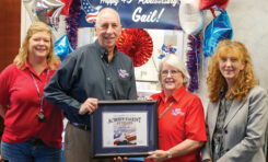 Eglin Federal Credit Union recognizes Mastercard Specialist Gail Evans for 45 years of service