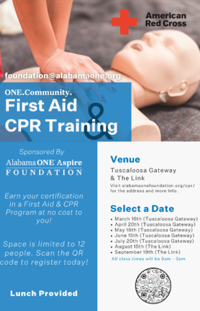 Alabama ONE Aspire Foundation Continues to Give Back Offering First Aid and CPR Training Classes