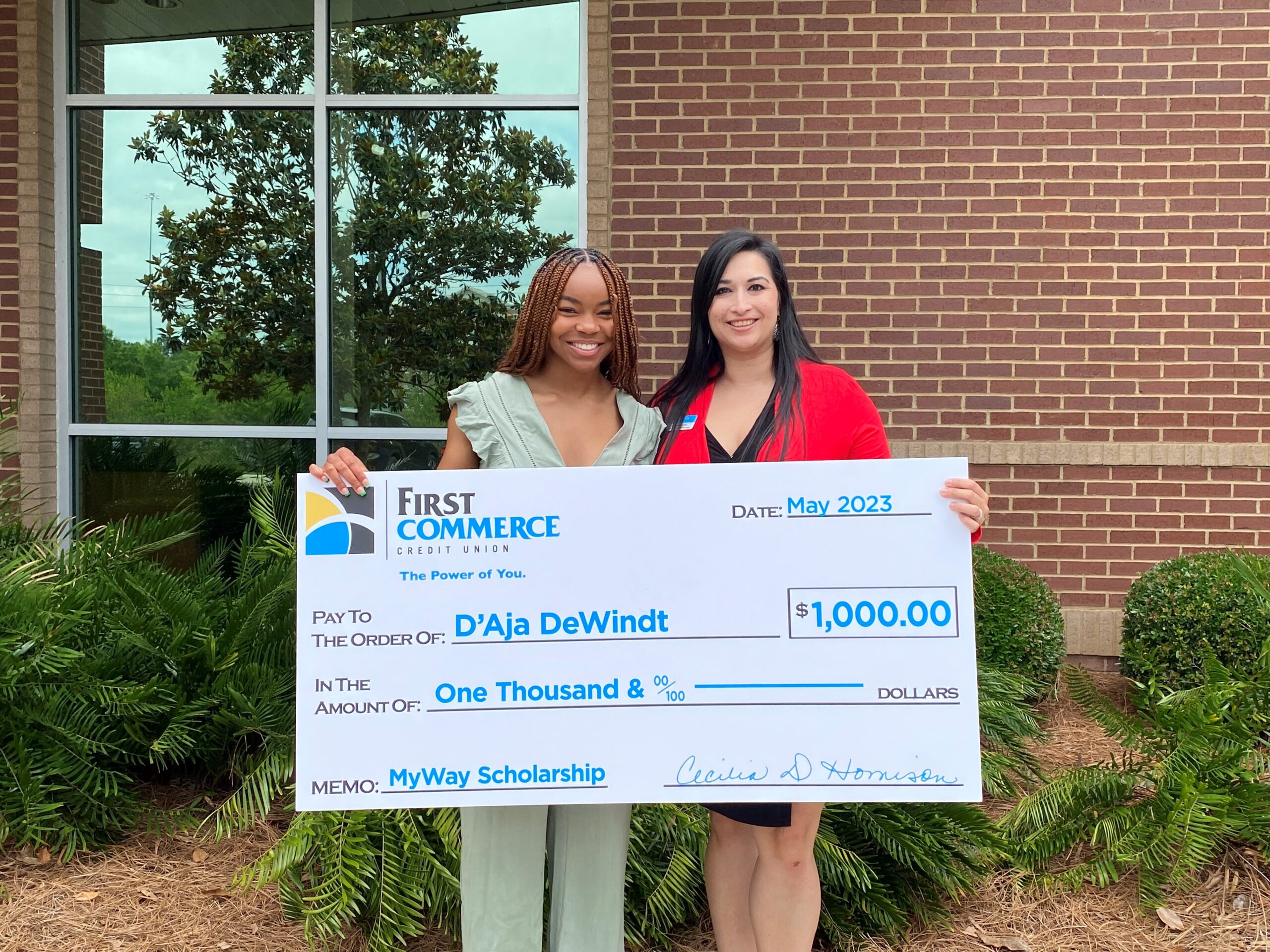 First Commerce Credit Union Empowers Financial Futures by Awarding Four $1,000 MyWay Scholarships to Local Students