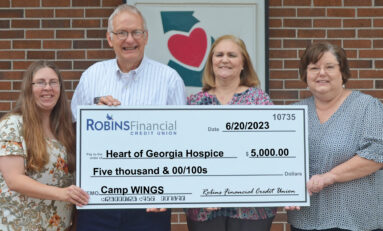 Robins Financial Credit Union Supports Heart of Georgia Hospice Camp WINGS