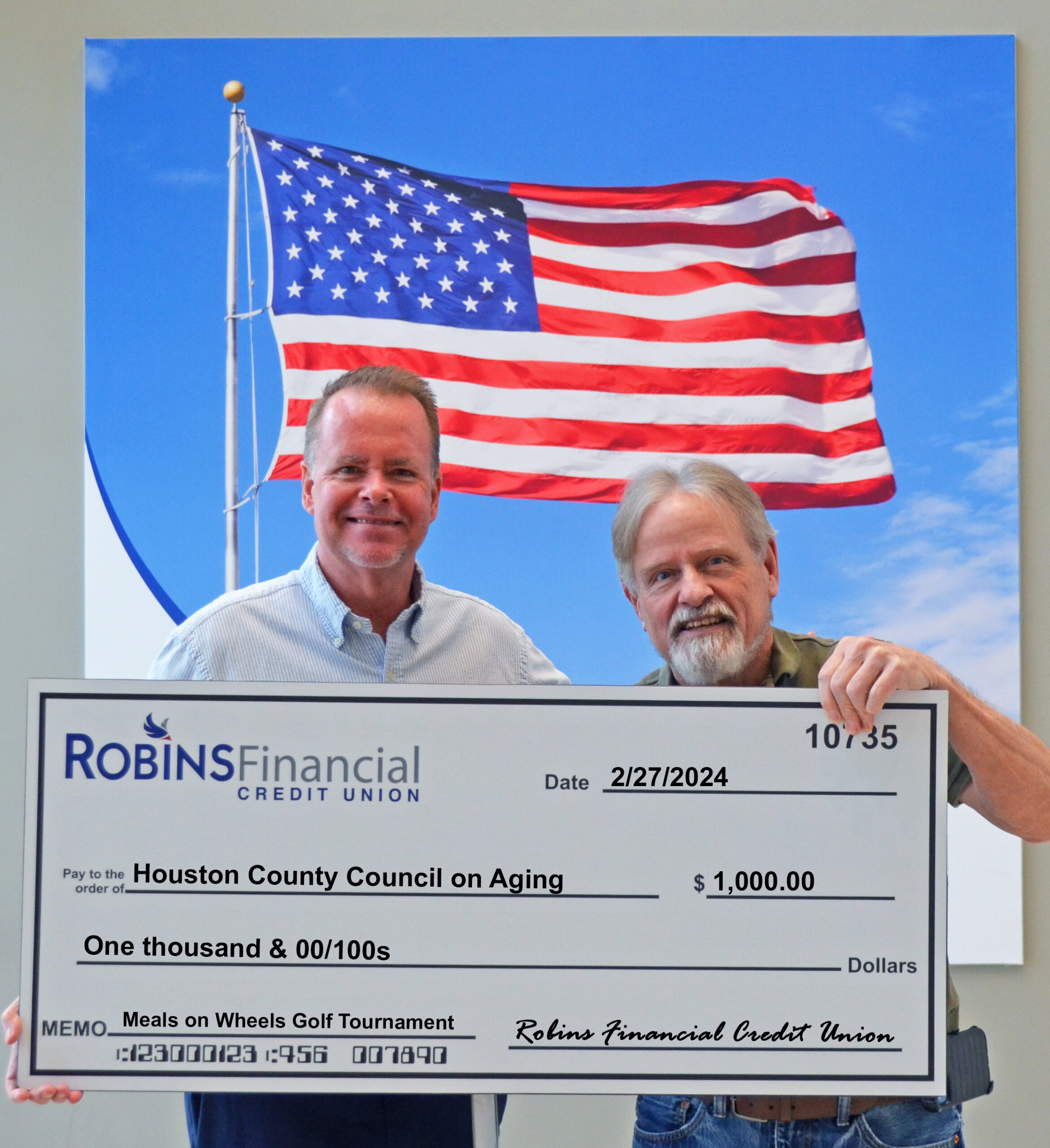 Robins Financial Credit Union Sponsors Local Charity Golf Tournament