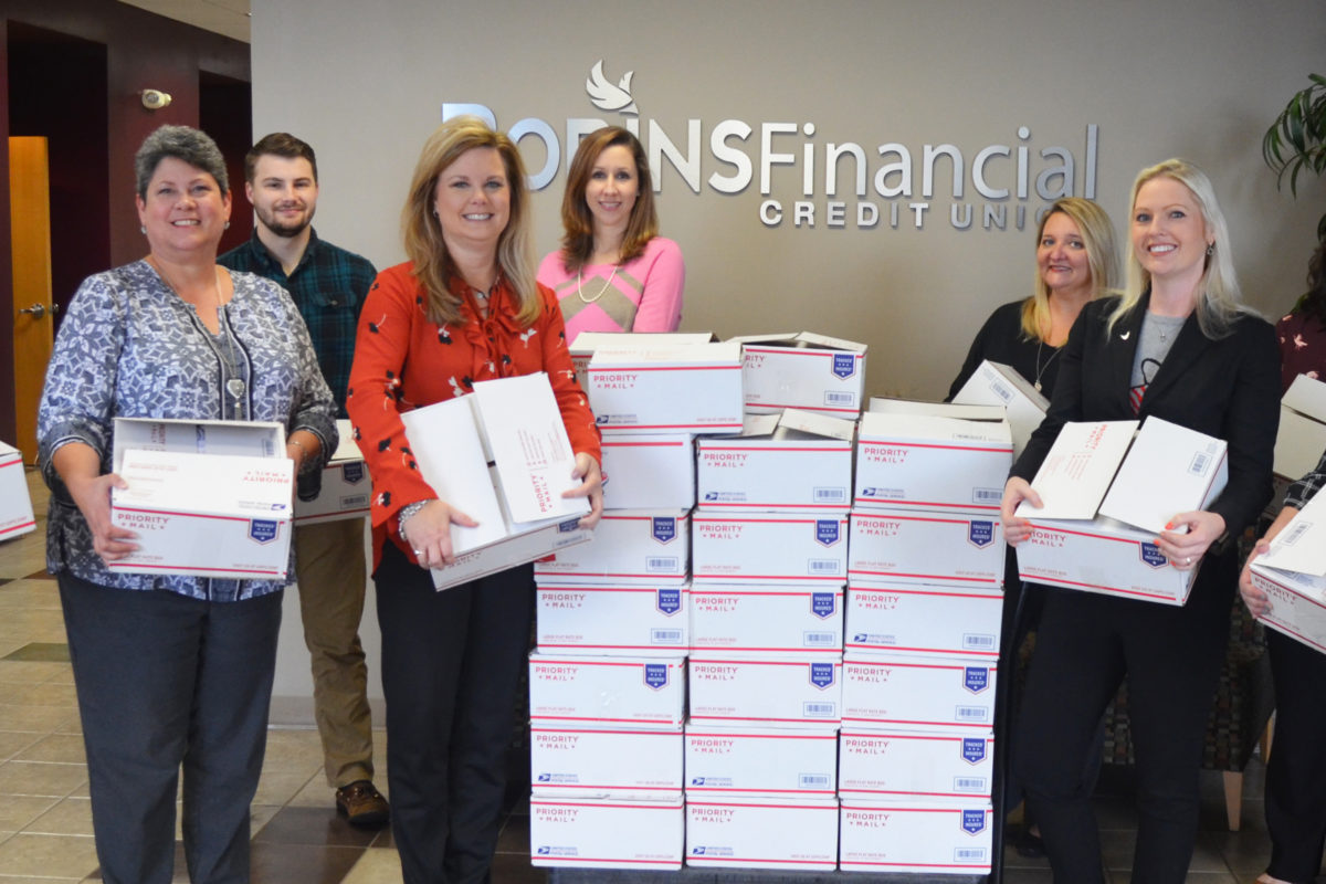 Robins Financial Credit Union sends holiday care packages to deployed troops