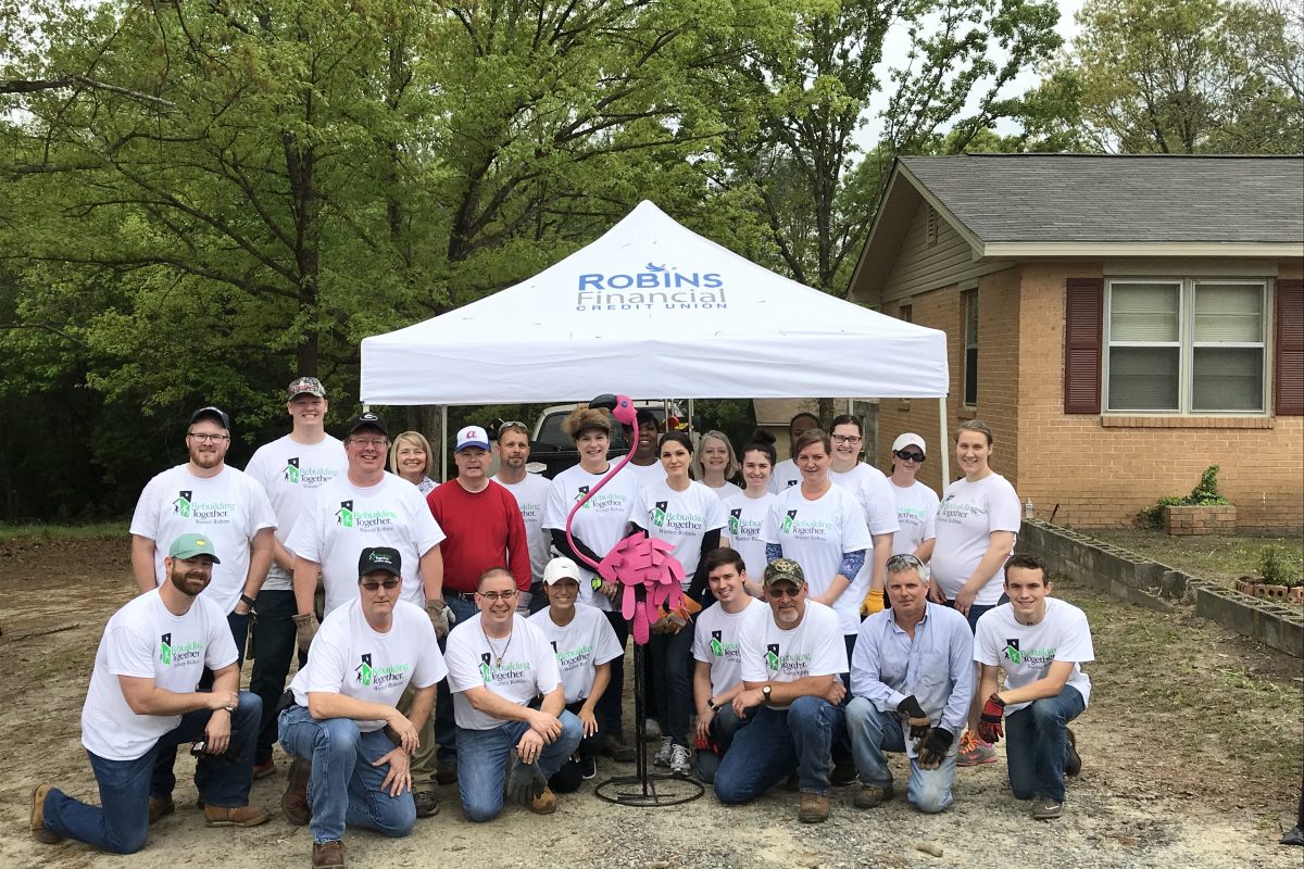 Robins Financial volunteers revitalize Warner Robins home with Rebuilding Together
