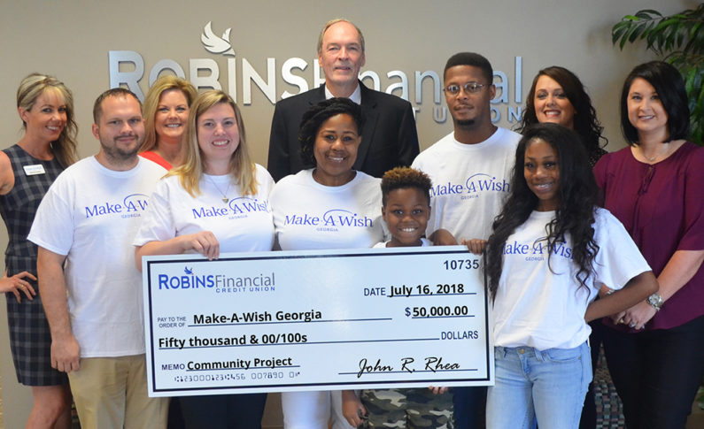 Make -A-Wish Georgia creates life-changing wishes for children facing critical illness. They received $50,000 to grant the wishes of five children in the middle Georgia area.