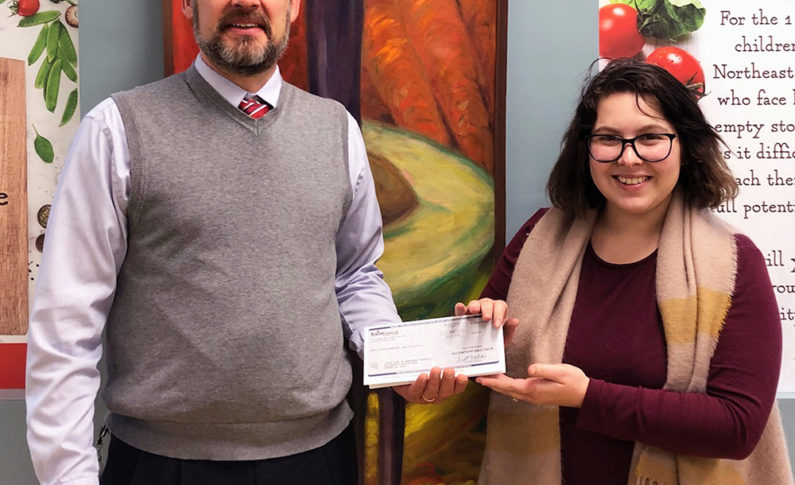 The Food Bank of Northeast Georgia in Athens received a $500 donation. This organization is working to end hunger as part of an overall community effort to alleviate poverty.