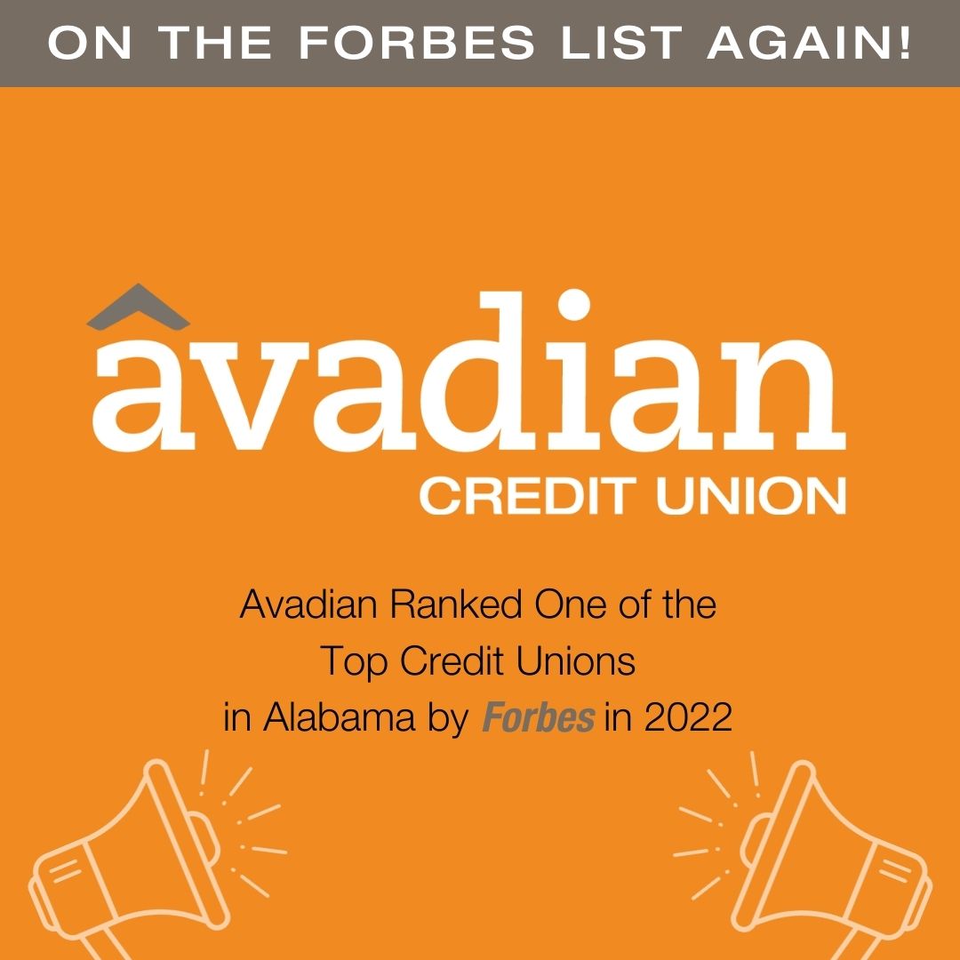 Avadian Credit Union Ranks as One of the Top Credit Unions in Alabama by Forbes for 2022