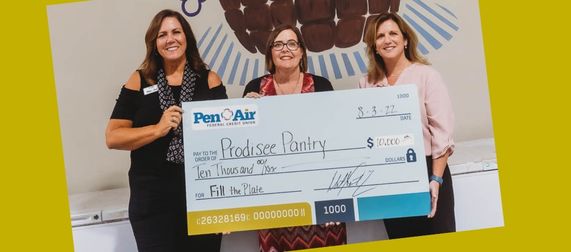 Pen Air #FillsThePlate for Baldwin County Families with $10,000 Donation to Prodisee Pantry