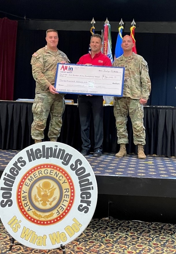 All In Credit Union Donates $30,000 to  Fort Rucker’s Army Emergency Relief Fund