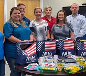 All In Credit Union Donates School Supplies to Local Organizations