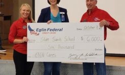 Eglin Federal Credit Union Donates $6,000 to Adopt all 17 Classrooms at Silver Sands School in Fort Walton Beach