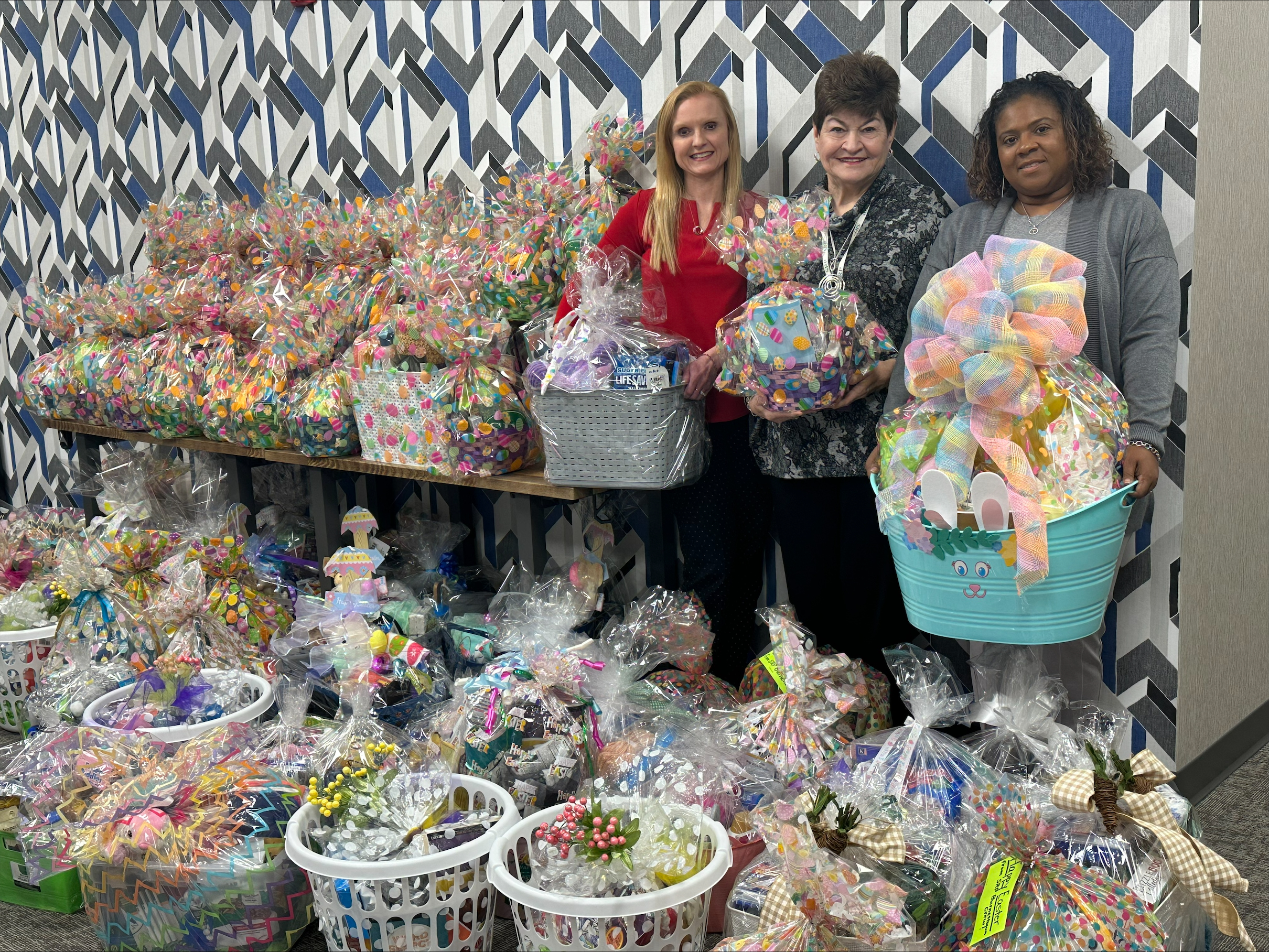 SRP FCU Staff Collect 81 Baskets for United Way Be-A-Bunny Program