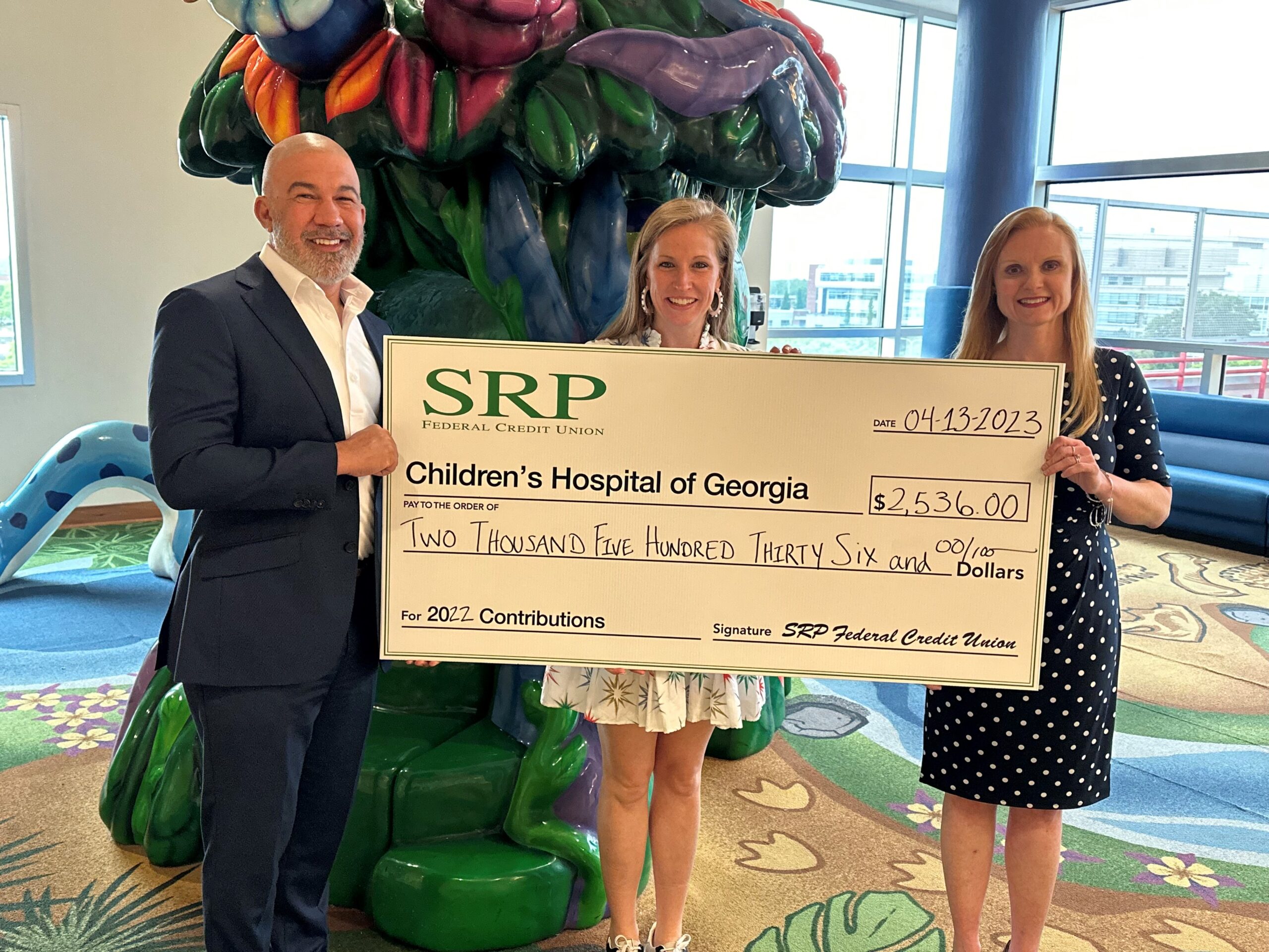 SRP FCU Donates to the Children’s Hospital of Georgia