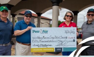 Navy Marine-Corps. Relief Society Scores $50,000 Thanks to Local Friends of the Navy-Marine Corps Relief Society and Pen Air