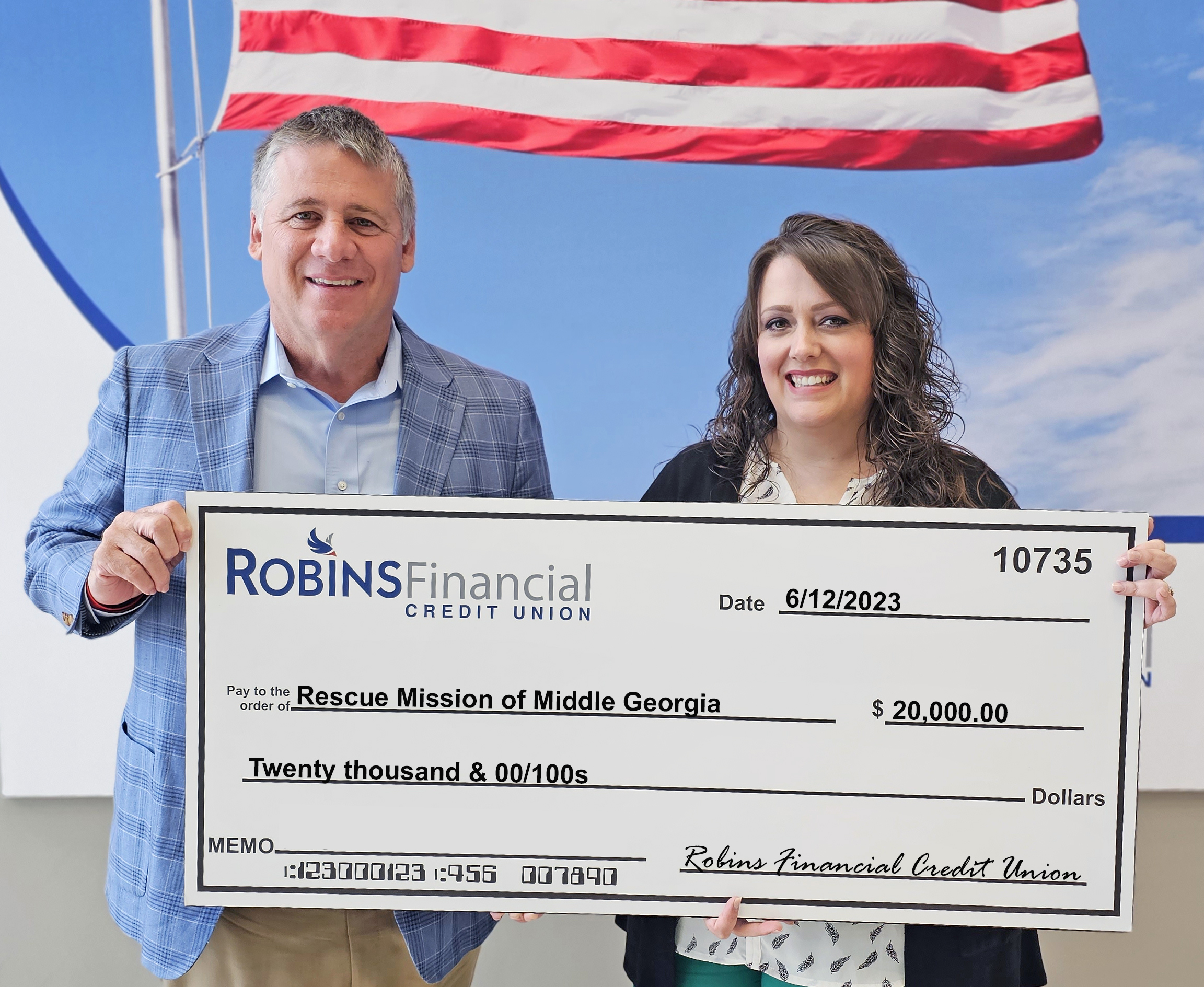 Robins Financial Credit Union Joins Forces with  Rescue Mission of Middle Georgia