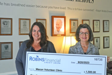 Robins Financial Credit Union Donates $1,500 to Macon Volunteer Clinic