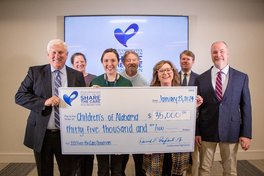 APCO Employees Credit Union’s Share the Care Foundation Donates $85,000 to Local Non-profits